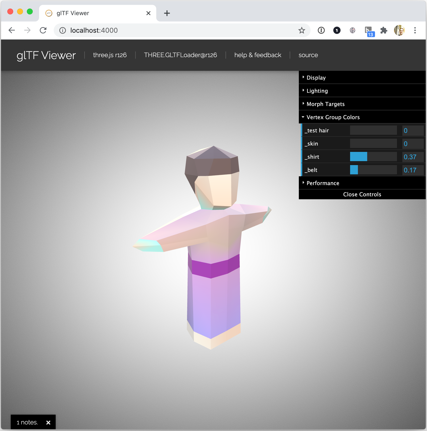 Characters: Designing Customizable Colors in Blender & Three.js